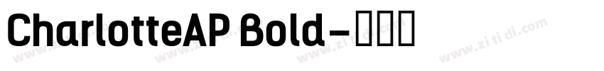 CharlotteAP Bold字体转换